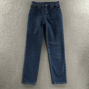 Women's blue high-waisted cotton jeans